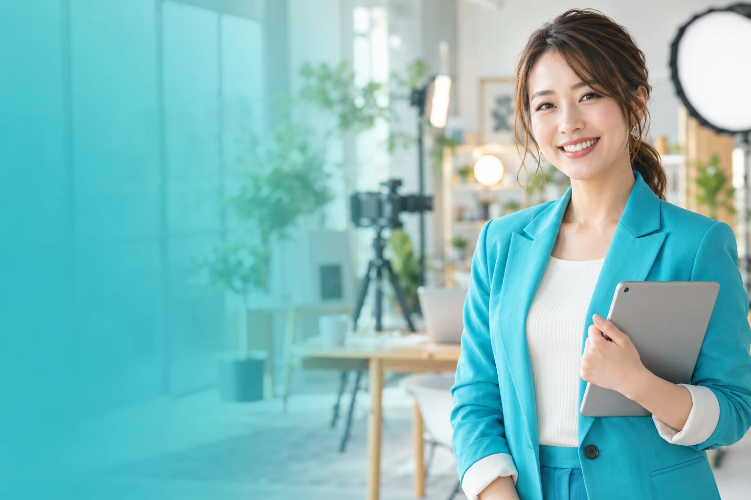 タブレットを持つビジネスパーソンのイメージ
